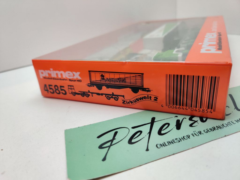 Primex H0 AC 4585 Zirkuswelt2 "Sarrasani" Containerwagen + LKW / OVP ungeöffnet