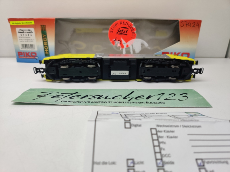 PIKO H0 DC 57419 / ES64 U2-005  E-Lok / Siemens Dispo Lok TX-Logistik / Ep.V / Analog / DSS / OVP