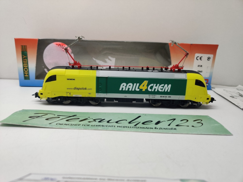 PIKO H0 DC 57419 / ES64 U2-005  E-Lok / Siemens Dispo Lok raiil4chem / Ep.V / Analog / DSS / OVP