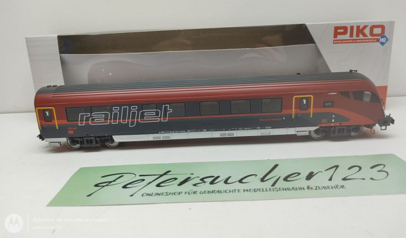 PIKO H0 DC 57672-3 Steuerwagen Railjet / 1. Kl / ÖBB / K / OVP