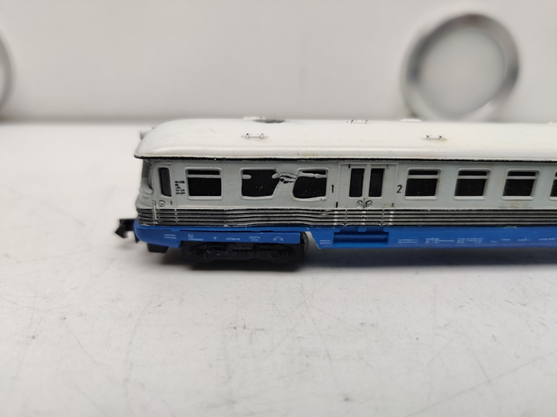 PIKO N DC 5/0649 Triebwagen + Beiwagen / Analog / Blau / Silber