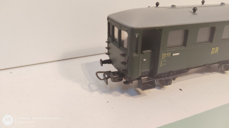 Piko H0 DC 5/314 Personenwagen 531-431 / gelbe Schrift / DR