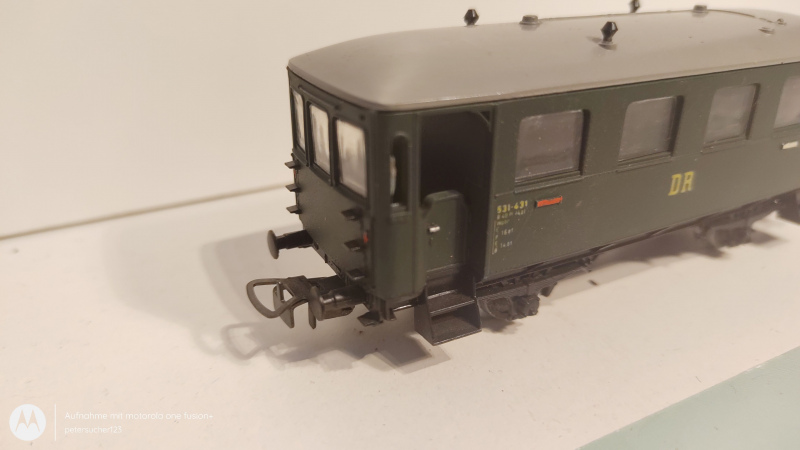 Piko H0 DC 5/314 Personenwagen 531-431 / gelbe Schrift / DR