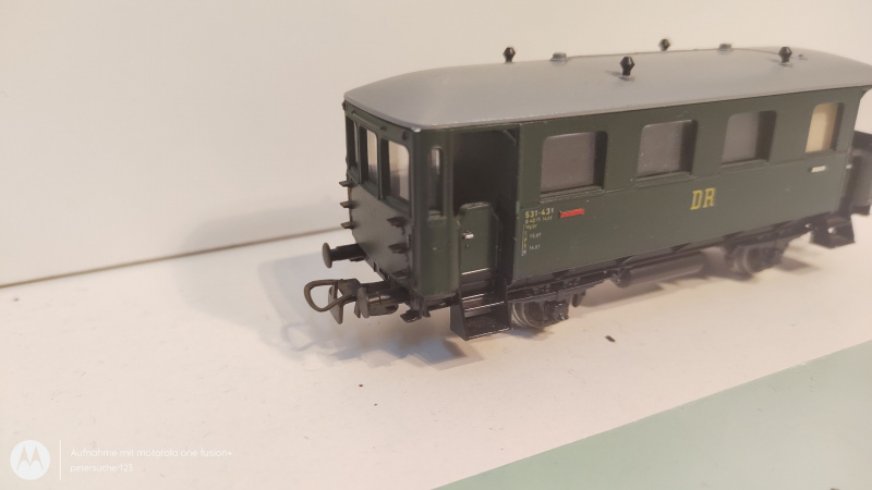 Piko H0 DC 5/314 Personenwagen 531-431 / gelbe Schrift / DR