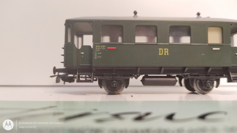 Piko H0 DC 5/314 Personenwagen 531-431 / gelbe Schrift / DR