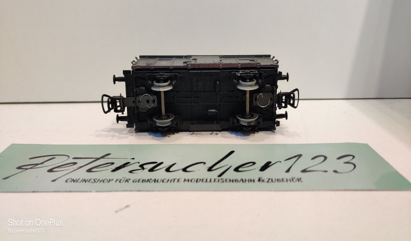 Piko H0 AC Flachdach Güterwagen grau m Brmshs / 151093 Kdl / P.K.P.