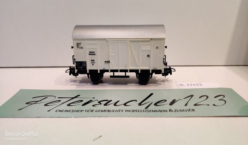 Piko H0 AC gedeckter Güterwagen / Berlin 2 219 Gk / NEM / DR