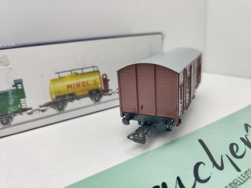 Piko H0 DC 5/6449/090 ged. Güterwagen "POST" Gb / NL / OVP