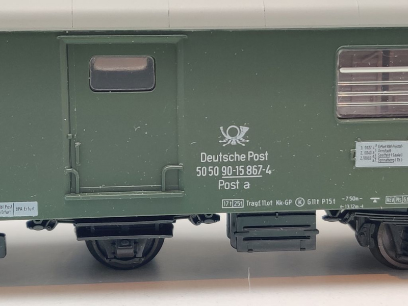 Piko H0 DC 5/6523/010 Postwagen Post a-Reko / NEM / DR / OVP