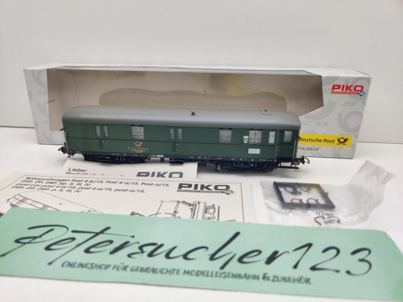 Piko H0 DC 53222 Bahnpostwagen Post-a/15 / NEM / DBP / OVP - Kopie