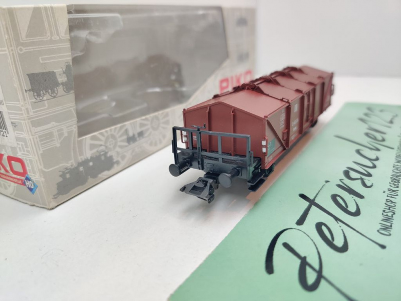 Piko H0 DC 54172 Klappdeckelwagen / Kmmr / NEM / DR / OVP