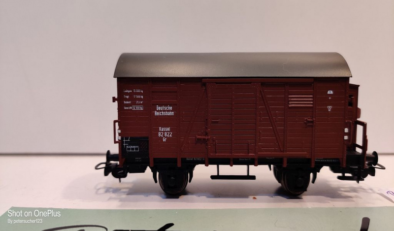 Piko H0 AC 54842 ged. Güterwagen / Gr / NEM / DRG