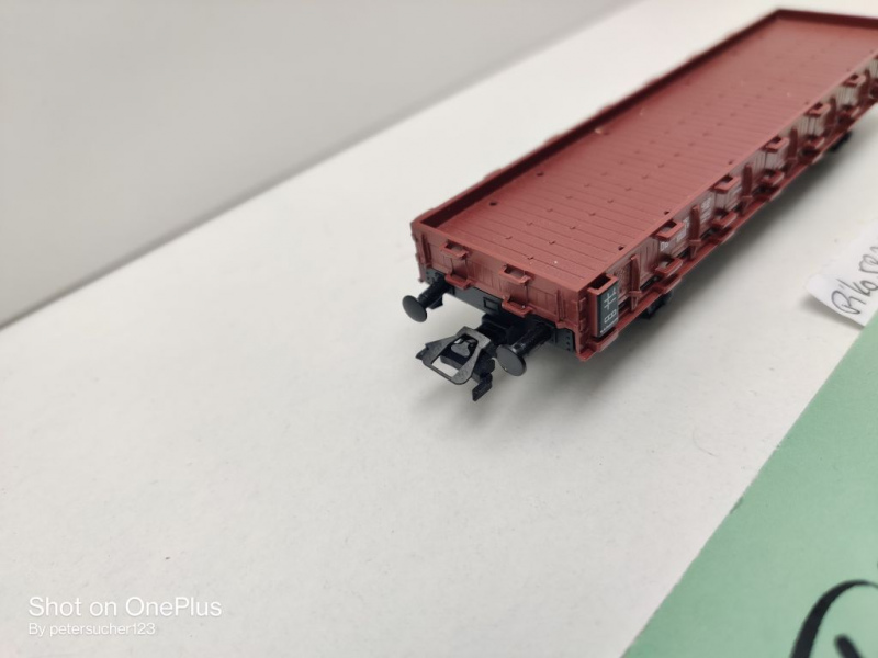 Piko H0 DC 58741 Niederbordwagen / Rmms33 / Märklin-Kupplungen / NEM / DB
