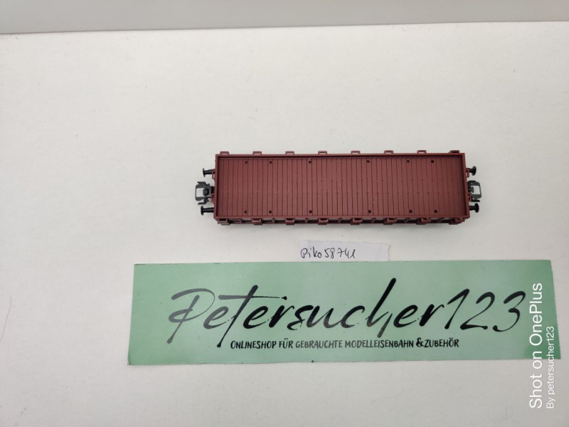 Piko H0 DC 58741 Niederbordwagen / Rmms33 / Märklin-Kupplungen / NEM / DB