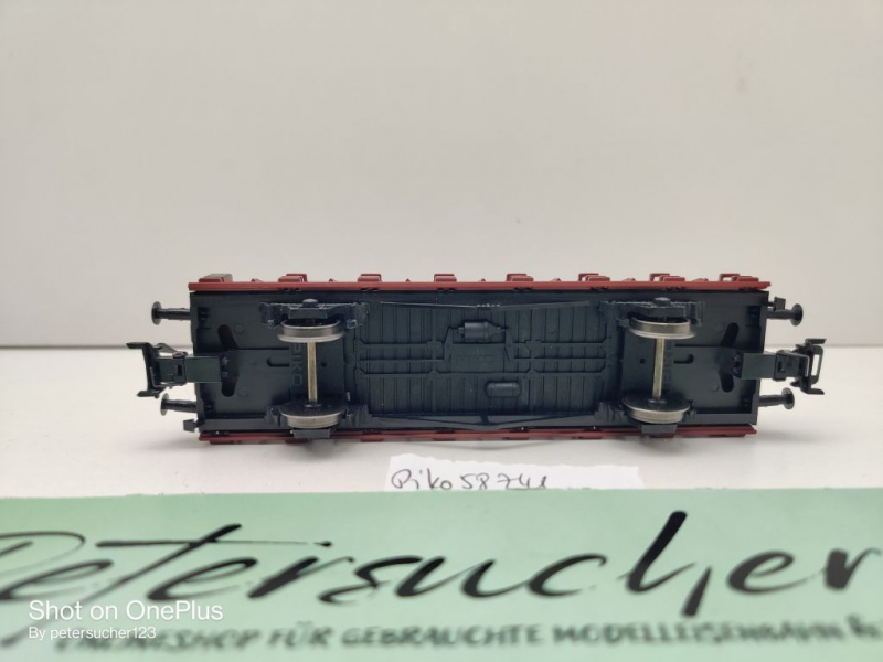Piko H0 DC 58741 Niederbordwagen / Rmms33 / Märklin-Kupplungen / NEM / DB