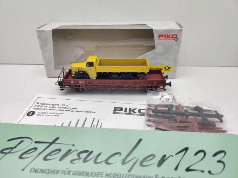 Piko H0 DC 72029 Rungenwg Rmms33 & histor. Post LKW Postcollect. / NEM / DB / OVP