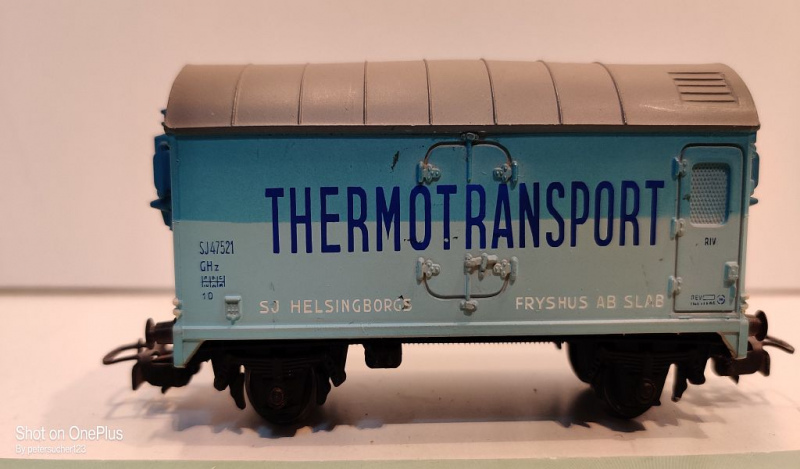 Pocher H0 AC 312 Kühlwagen "THERMOTRANSPORT" / GHz / SJ