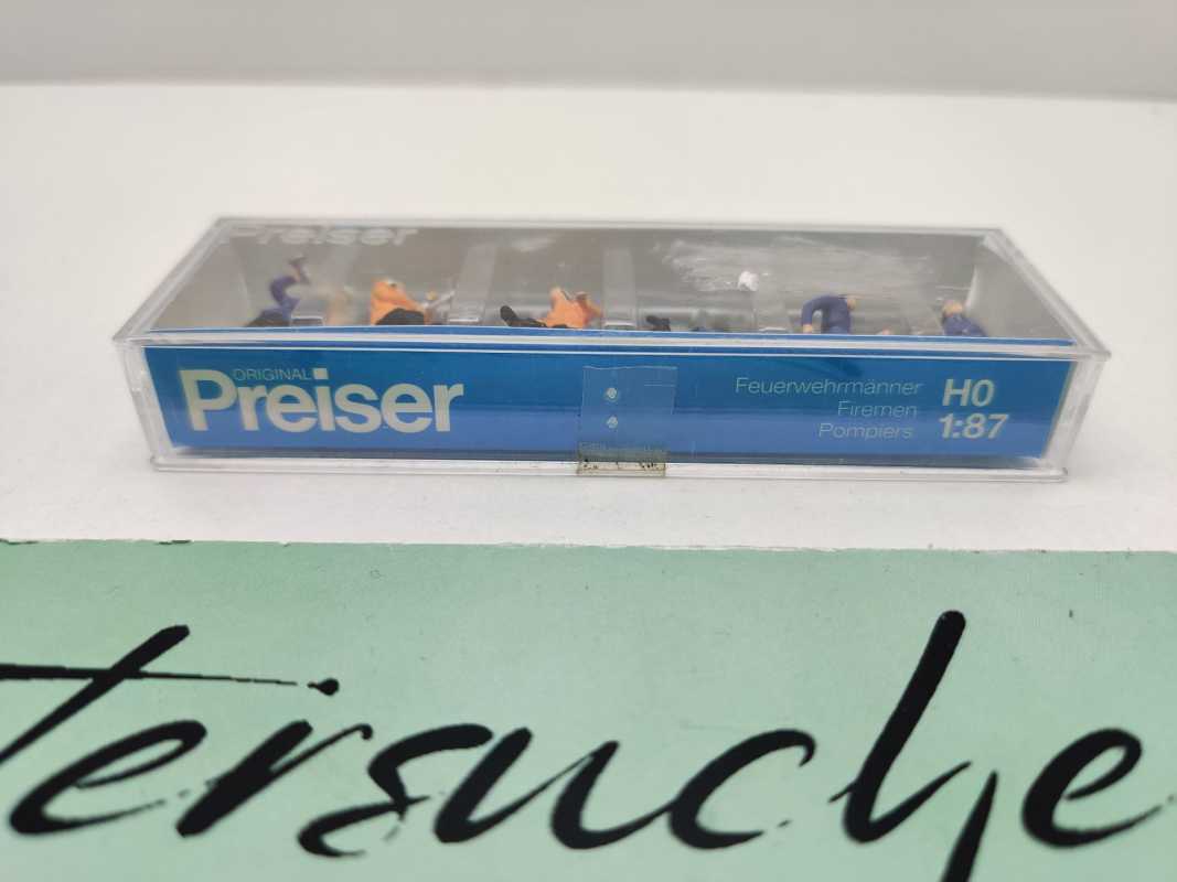 Preiser H0 14201 Figuren-Set "Feuerwehrmänner" / 6 Figurinen / OVP