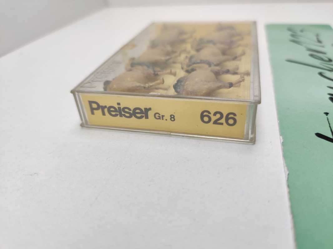 Preiser H0 626 Figuren-Set "Kamele/Trampeltiere" 6 Figuren / 1970-80 Jahre / OVP