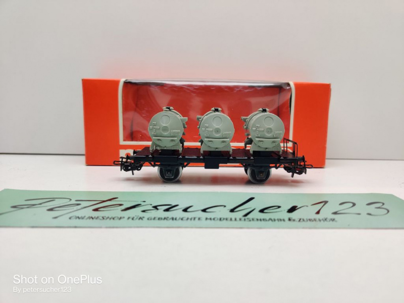 Primex H0 AC 4585 Tragwagen mit 3 Kunststoff-Behältern / Bt 10 / DB / OVP rot