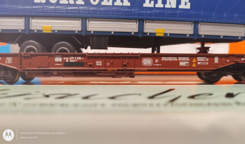 Roco H0 AC Einheitstaschenwagen "Norfolk Line" / AC-Achsen / DB / OVP