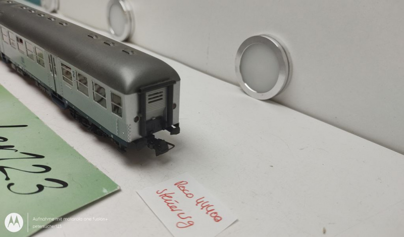 Roco H0 DC 44400 Nahverkehr Steuerwagen "Silberling" / 2.Kl / NEM / DB