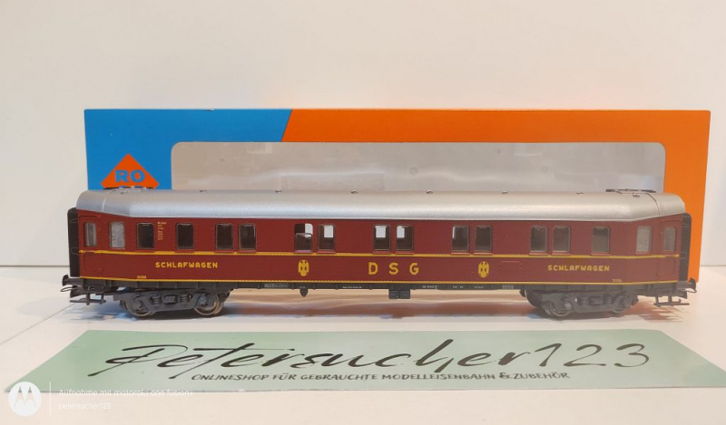 Roco H0 DC 44452 4292S DSG Schlafwagen 33 034 "Hecht" / NEM / DB / OVP