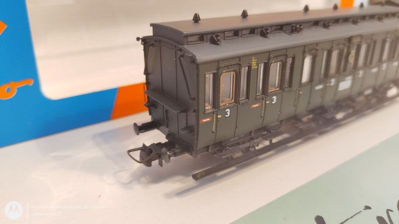 Roco H0 DC 44505 Abteilwagen preußische Art + Brmshs / 3.Kl / NEM / DRG / OVP