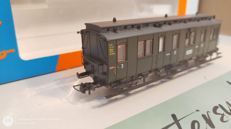 Roco H0 DC 44513 Abteilwagen preußische Art + Brmshs / 3.Kl / NEM / DRG / OVP