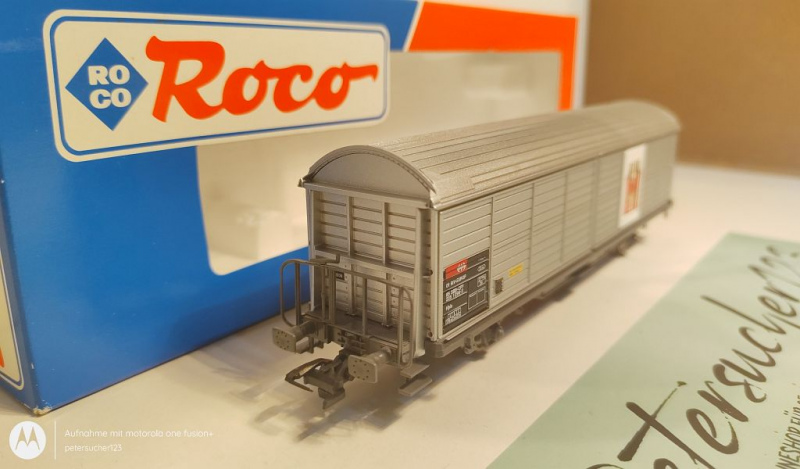 Roco H0 DC 46599 Schiebewandwagen "Feldschlösschen" / K / SBB / OVP