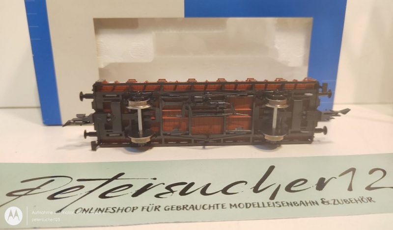 Roco H0 AC 44796 Rungenwagen mit Ladung / Raupe / K / DB / OVP