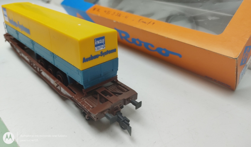 Roco H0 AC  Taschenwagen "Knauf" / DB / Ersatz-OVP