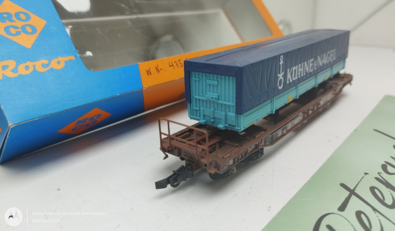 Roco H0 AC 44311B Taschenwagen "Kühne und Nagel" / DB / OVP