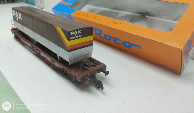 Roco H0 AC  Taschenwagen "PAX" / DB / OVP