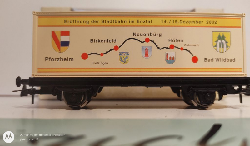 Roco H0 DC Güterwagen Sonderwagen "Eisenbahnfreunde Pforzheim" / 2002 / K / OVP