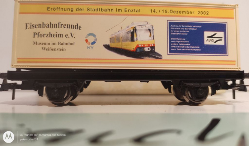 Roco H0 DC Güterwagen Sonderwagen "Eisenbahnfreunde Pforzheim" / 2002 / K / OVP