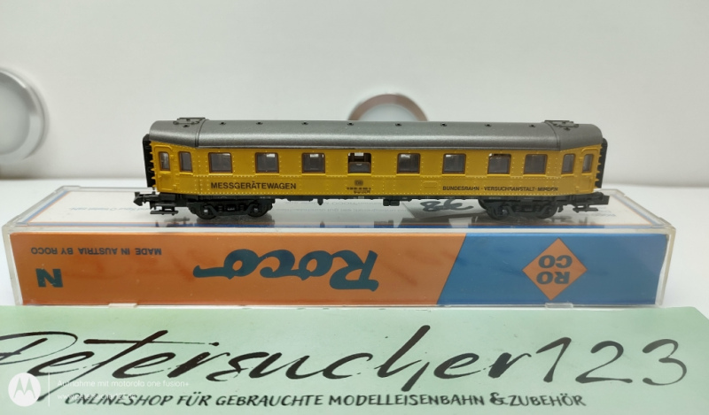 Roco N DC  02258 B Messwagen gelb DB Ersatz -OVP