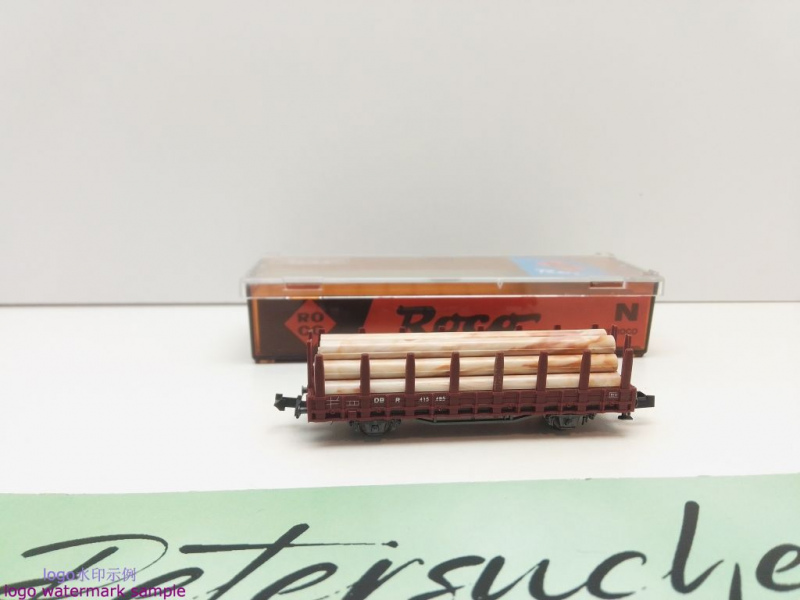 Roco N DC 25025 ex 02314S Rungenwagen mit Rundholz/ Rr20 / DB / OVP