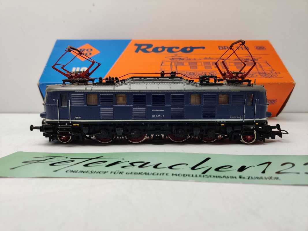 Roco H0 DC 04141 B / klassische Altbau-Elektrolokomotive / BR118 / DB / ANALOG / OVP