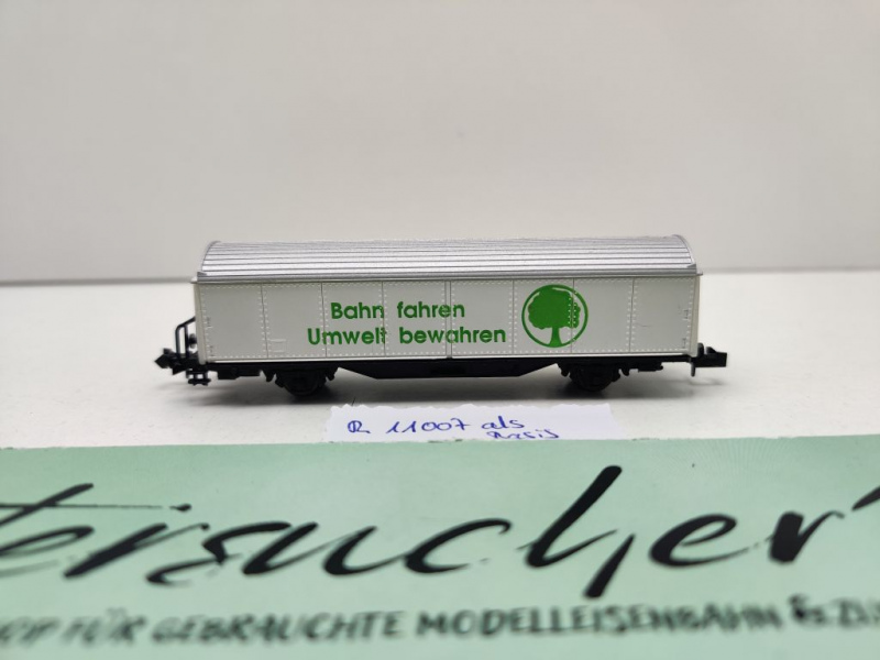 Roco N DC 11007 Schiebewandwagen "Bahnfahren Umwelt schützen" Habis / DB