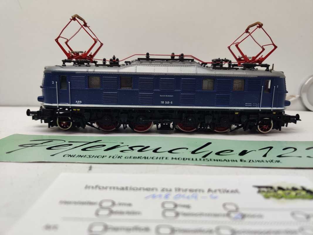 Roco H0 AC BR118 049-6 / Altbau-Elektrolokomotive / BR118 / DB / ehemals preußische E 18 / Umbau auf Delta-Digital