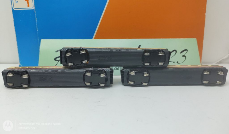Roco N DC 23006 3-tlg TEE-Set "VT 11.5 Helvetia" / Mittelwagen / Licht / DB / OVP