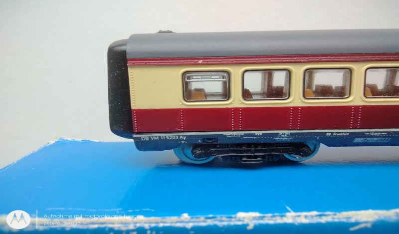 Roco N DC 23006 3-tlg TEE-Set "VT 11.5 Helvetia" / Mittelwagen / Licht / DB / OVP