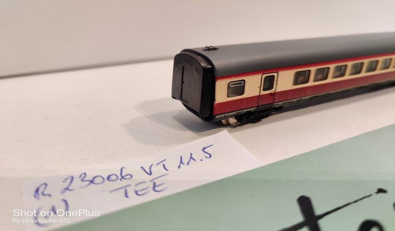 Roco N DC 23006 Großraumwagen "VM 11.5" / Licht / DB