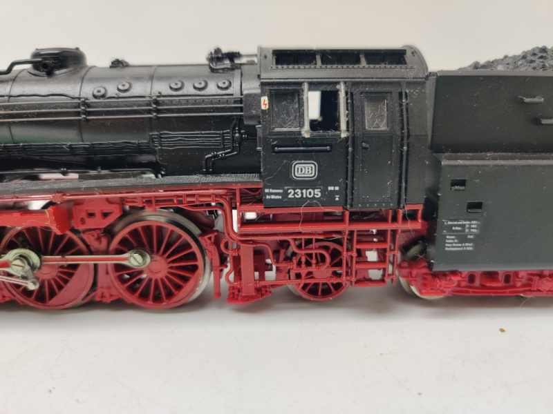 Roco H0 04120A / BR23 105 Dampflokomotive + Schlepptender / Umbau DC auf AC/ DB / Analog / Bastler / Defekt