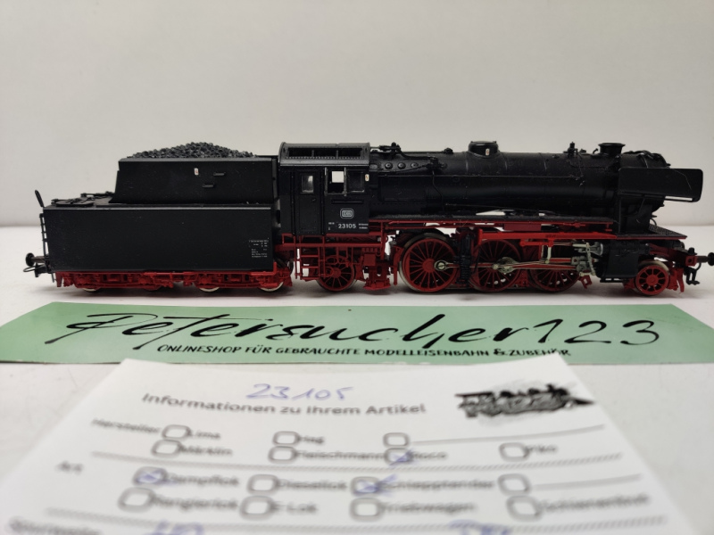 Roco H0 04120A / BR23 105 Dampflokomotive + Schlepptender / Umbau DC auf AC/ DB / Analog / Bastler / Defekt
