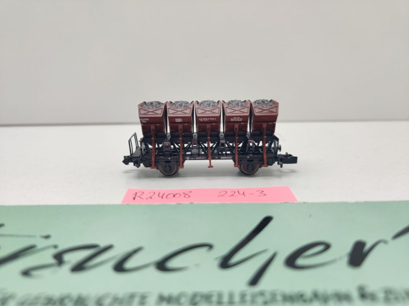 Roco N DC 24008 Muldenkippwagen mit Schotter 224-3 F-z120 aus Set / DB