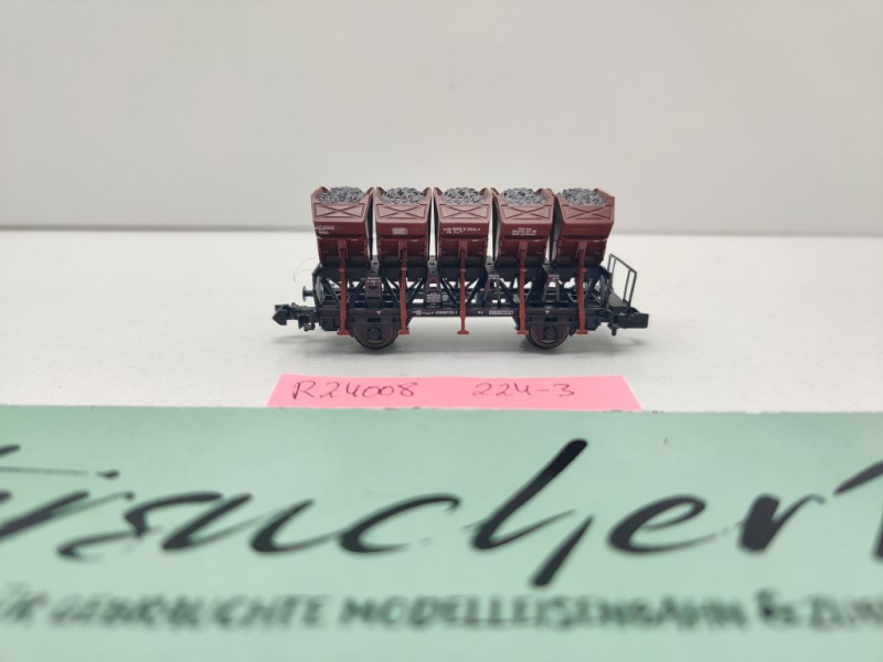 Roco N DC 24008 Muldenkippwagen mit Schotter 224-3 F-z120 aus Set / DB