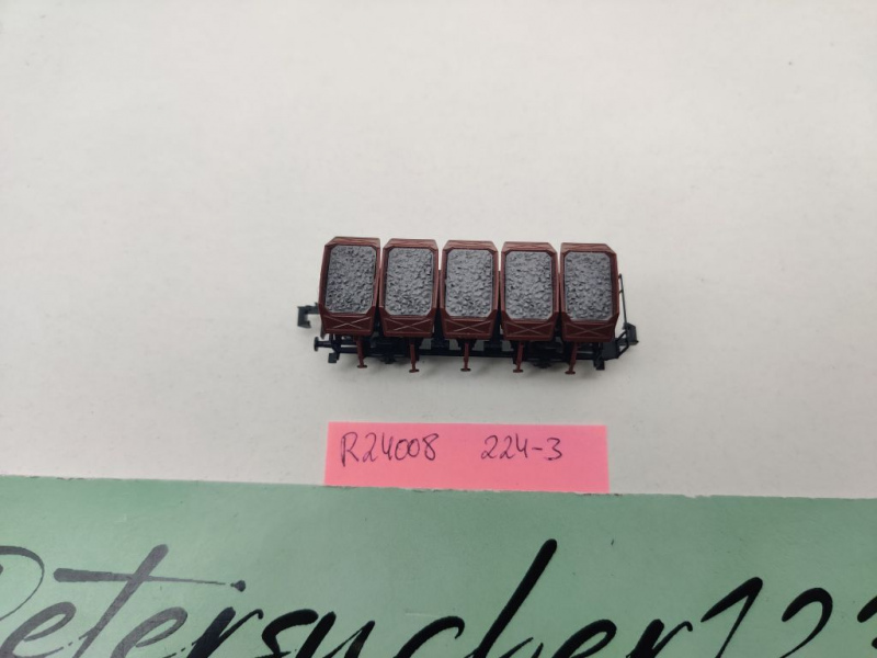 Roco N DC 24008 Muldenkippwagen mit Schotter 224-3 F-z120 aus Set / DB