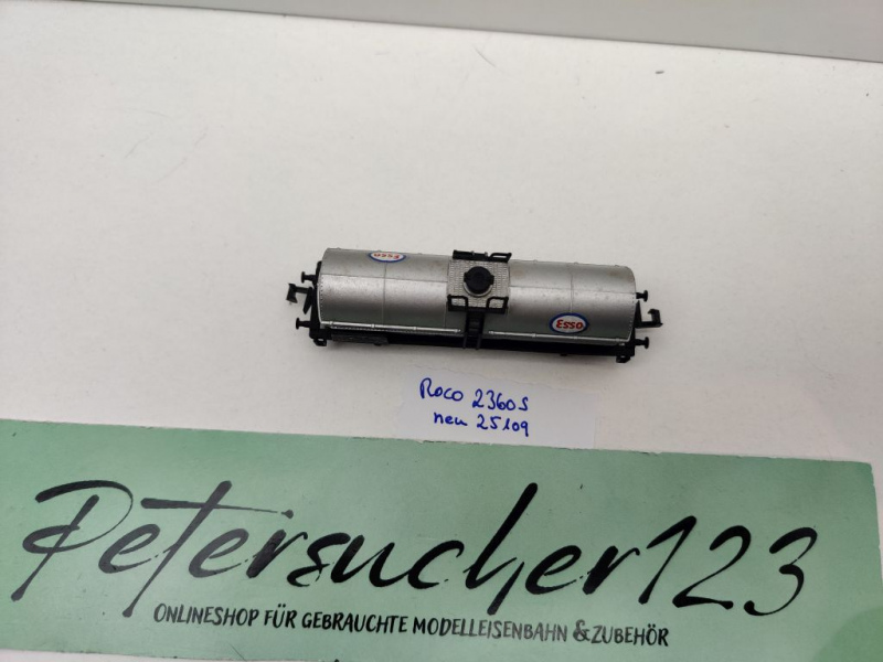 Roco N DC 25109 Drehgestell-Kesselwagen "Esso" / EKW49 / DB